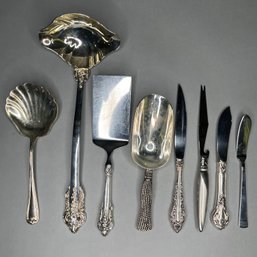 Serving Pieces With One Silver Plate Gorham Spoon