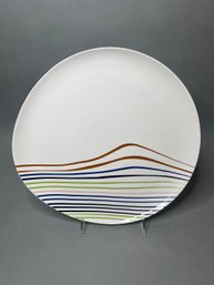 DIANE VON FURSTENBERG DVF Home Streamline Abstract Round Medium Platter