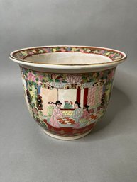 Chinese Rose Medallion Planter