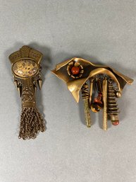 Vintage Patricia Locke And Jan Michaels Fashion Brooches