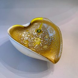 Yellow Murano Glass Bowl