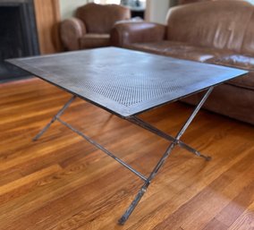 Iron Low Table With Reticulated Top