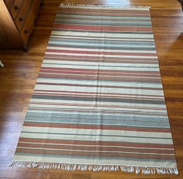 Woven Striped Area Rug