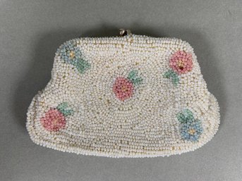 Flower Beaded Coin Purse