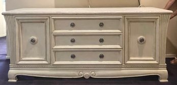 Italian Tuscan Style  Ivory Triple  Dresser With Stone Top