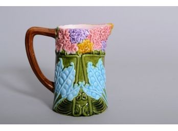 Fitz And Floyd Majolica Wildflowers Pitcher