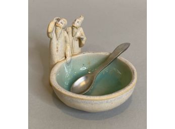 Sugar Dish With Two Figures