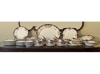 Partial Dinner Service By MYOTT STAFFORDSHIRE In Rosemary Pattern