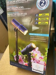 Solar Led Spotlight Two Pack