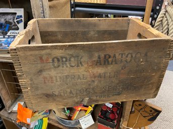 Morck Saratoga Mineral Water Corp Wood Crate