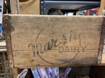 Marsh Dairy Wooden Crate