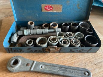 Vintage Hex Socket Set In Sk Box