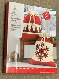 Jumbo Holiday Gift Bags - Two Pack - New