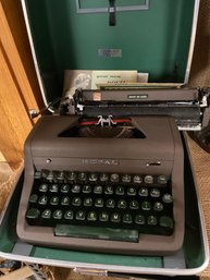 Royal Quiet De Luxe Typewriter With Case.