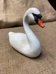 Hand Carved Swan By Frank Tirpe