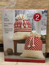 Jumbo Holiday Gift Bags - Two Pack - New