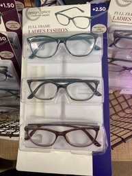 Three Pack Of Ladies Foster Grant Reading Glasses