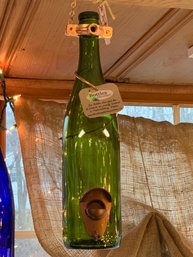 Wine Bottle Bird Feeder - New With Tags