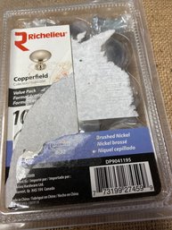 10 Pack Richelieu Copperfield Bushed Nickel Pulls