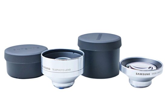 Samsung Wide Angle & Telephoto Lenses With Storage Tubes - Designed For Samsung Phone