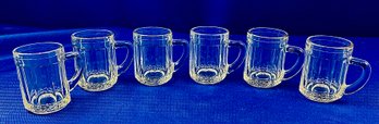 Miniature Italian Glass Beer Steins - Signed 'Made In Italia'