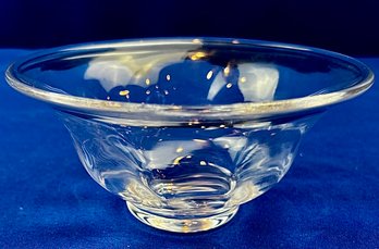 Simon Pearce Hand Blown Glass Bowl - Pontil Mark & Simon Pearce Watermark Signature On Base