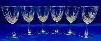 Stemmed Wine Glasses By Luminarc Verrerie D'arques France - Set Of Six