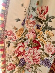 Exquisite Custom Draperies - Two Panels, Valance, & Jabots - High Quality Italian 'Travers Carnavalet' Fabric