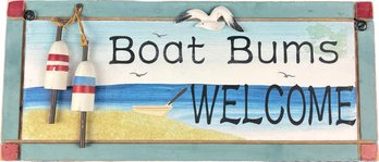 Wooden Boating Sign