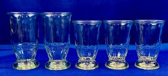 Vintage American Glass Juice Glasses