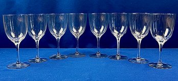 Elegant High Quality Cut Crystal Wine Glasses - Matching Pattern To Lot 114