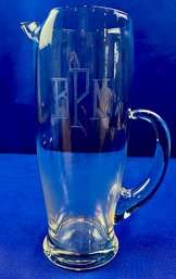 Mid Century Barware Pitcher - Wonderful Vintage Monogram