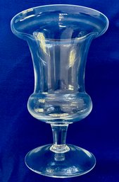 Quality Glass Urn - Elegant Piece - Fine Cut Rim