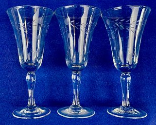 Vintage Cut Crystal Port Wine Glasses