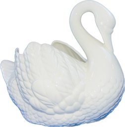 Swan Pottery Planter - Signed 'Holland Mold - Myra - 80'