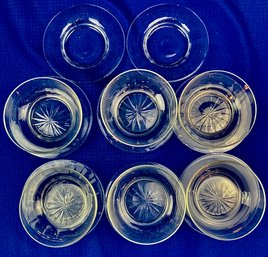 Vintage Cut Crystal Bowls & Saucers