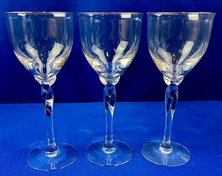 Vintage Lenox Wine Glasses - Signed 'Lenox USA' On Base