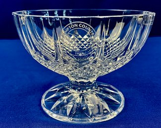 Cut Crystal Footed Compote Trophy Piece