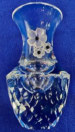 Swarovski Cut Crystal Bud Vase - Part Of The Exquisite Accents Group - Signed With 'Swarovski' Watermark