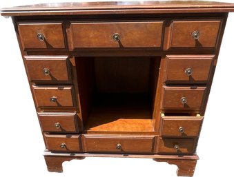 Kneehole Writing Table - Bracket Feet - Signed 'Pennsylvania House Furniture Company - Lewisburg, PA'