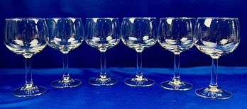 Stemmed Wine Glasses - Set Of Six