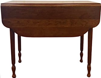 Leopold Stickley Original Two Drawer Drop Leaf Pembroke Table - With Original Interior Label