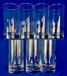 Vintage Highball Glasses With Captured Bubble In Each Base