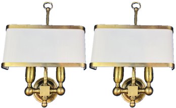 High Quality Custom Brass Wall Sconces With Shades - Made In Italy