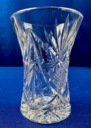 Vintage Hand Cut Crystal Vase