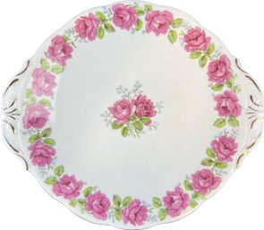 English Porcelain Serving Plate - Signed 'Lady Alexander Rose - Bell China'