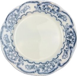 Antique Vintage Bishop & Stonier Flow Blue Gladys Pattern Plate