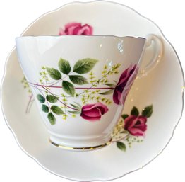 Royal Ascot Bone China Tea Cup & Saucer