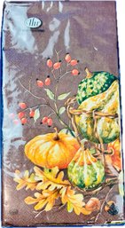 New! Never Used! Fall Decor Guest Towels Still In Wrapping - Signed 'THR'