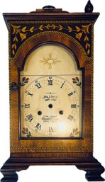 Elegant Reproduction Quality Made Mantle Clock - Signed 'Banks Cold Stone Company - High Point, NC'